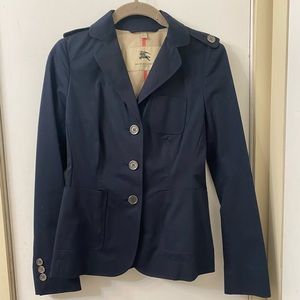 AUTHENTIC BURBERRY navy blue blazer. Size 4.
